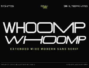 Whoomp font