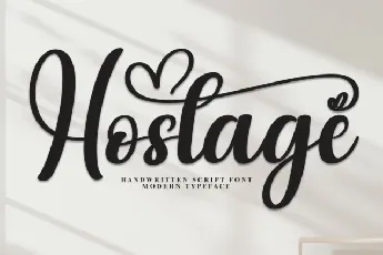 Hostage Script font