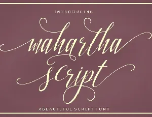 Mahartha Script font