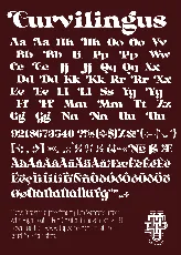 Curvilingus font