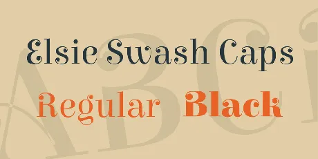 Elsie Swash Caps font