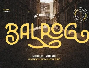 Balrog font