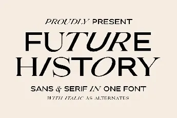 Future History font