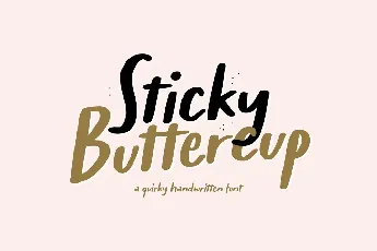 Sticky Buttercup font