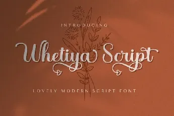 Whetiya Calligraphy font