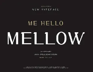 Me Hello Mellow Modern font