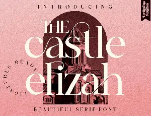 The Castle Elizah font