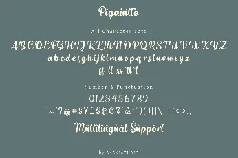 Pigaintto font