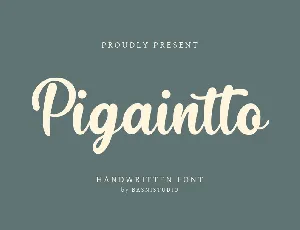 Pigaintto font