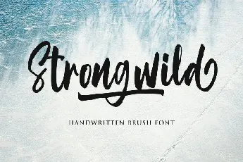 Strongwild Handwritten Brush font