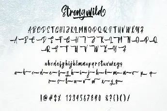 Strongwild Handwritten Brush font