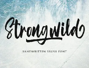 Strongwild Handwritten Brush font