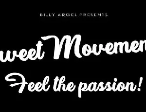 Sweet Movements font