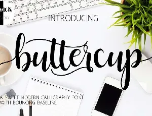 Buttercup Script Free font