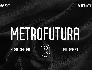 Metrofutura font