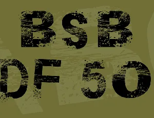 BSB DF 50 font