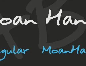 moan Hand font