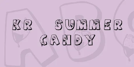 KR Summer Candy font