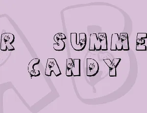 KR Summer Candy font