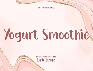 Yogurt Smoothie Demo font