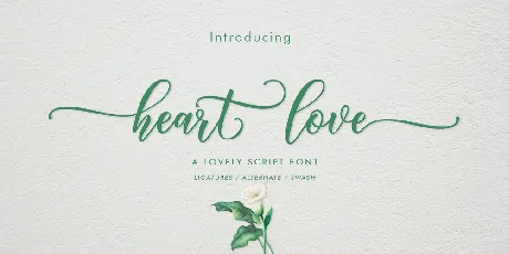 Heart love font