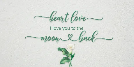 Heart love font