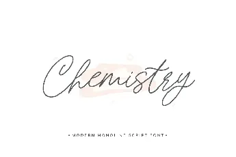 Chemistry Handwritten font