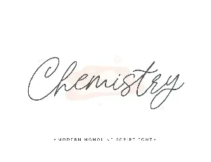 Chemistry Handwritten font