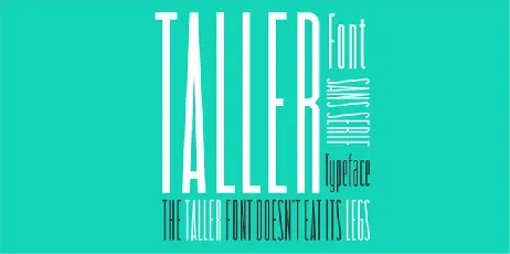 Taller font