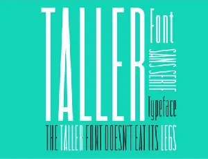 Taller font