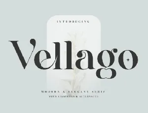 Vellago font