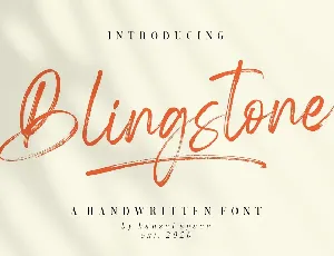 Blingstone font