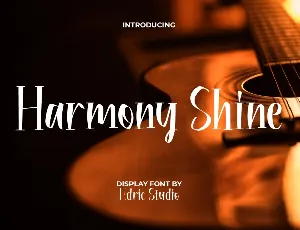 Harmony Shine Demo font