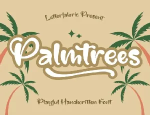 Palmtrees font