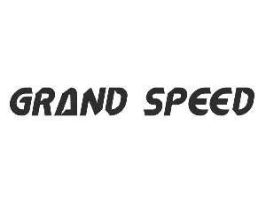 GrandSpeedDemo font