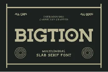 Bigtion font