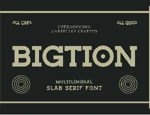 Bigtion font