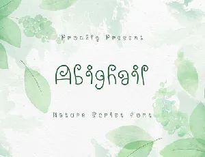 Abighail-Demo font