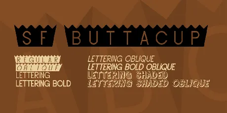 SF Buttacup font