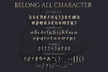 Belong font