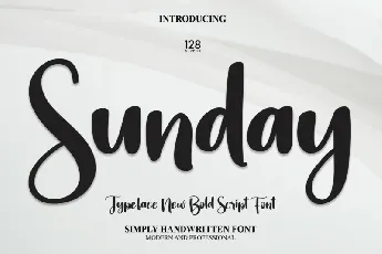 Sunday Script Typeface font