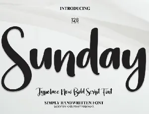 Sunday Script Typeface font