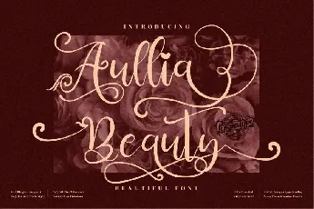 Aullia Beauty font