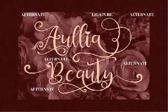 Aullia Beauty font