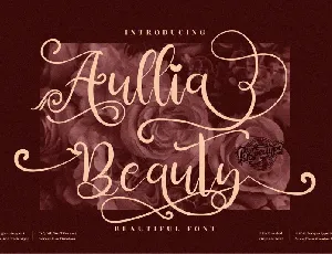 Aullia Beauty font