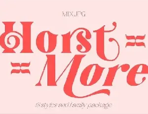 Horst More Serif Demo font