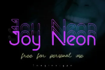 Joy Neon font