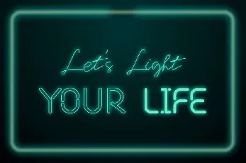 Joy Neon font