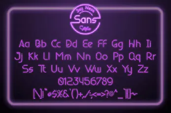 Joy Neon font