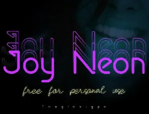 Joy Neon font